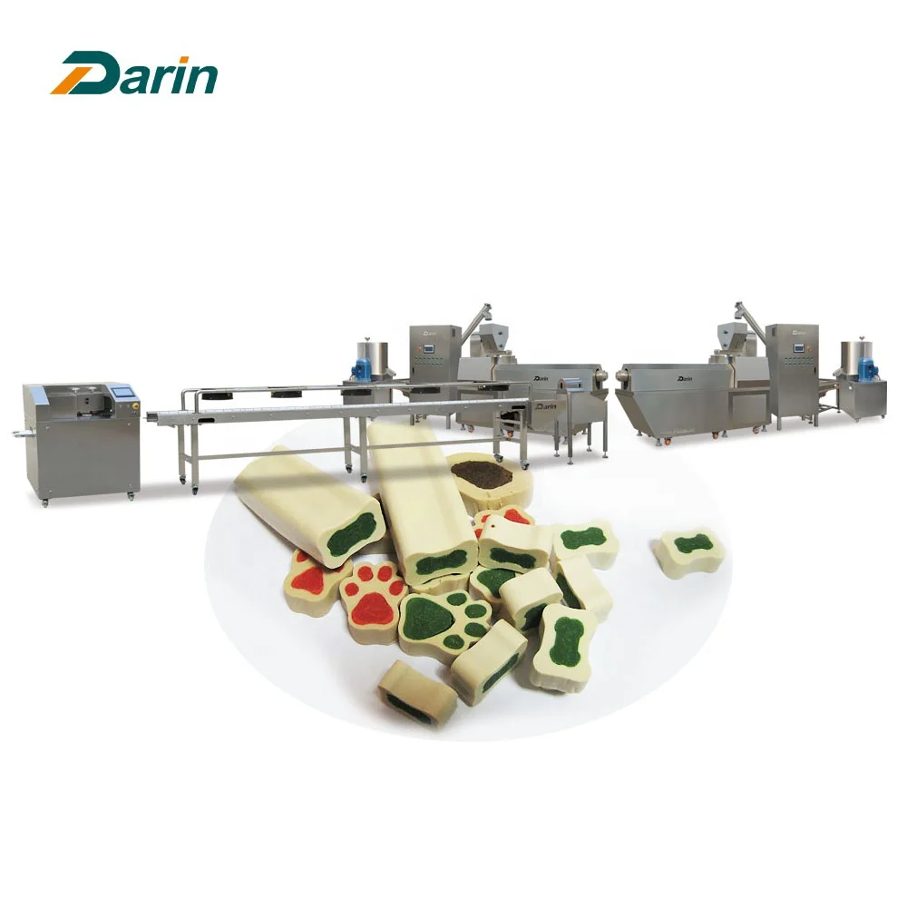Animal Food Making Machine  Dog Chew Food Pet Snack Extruder Machine