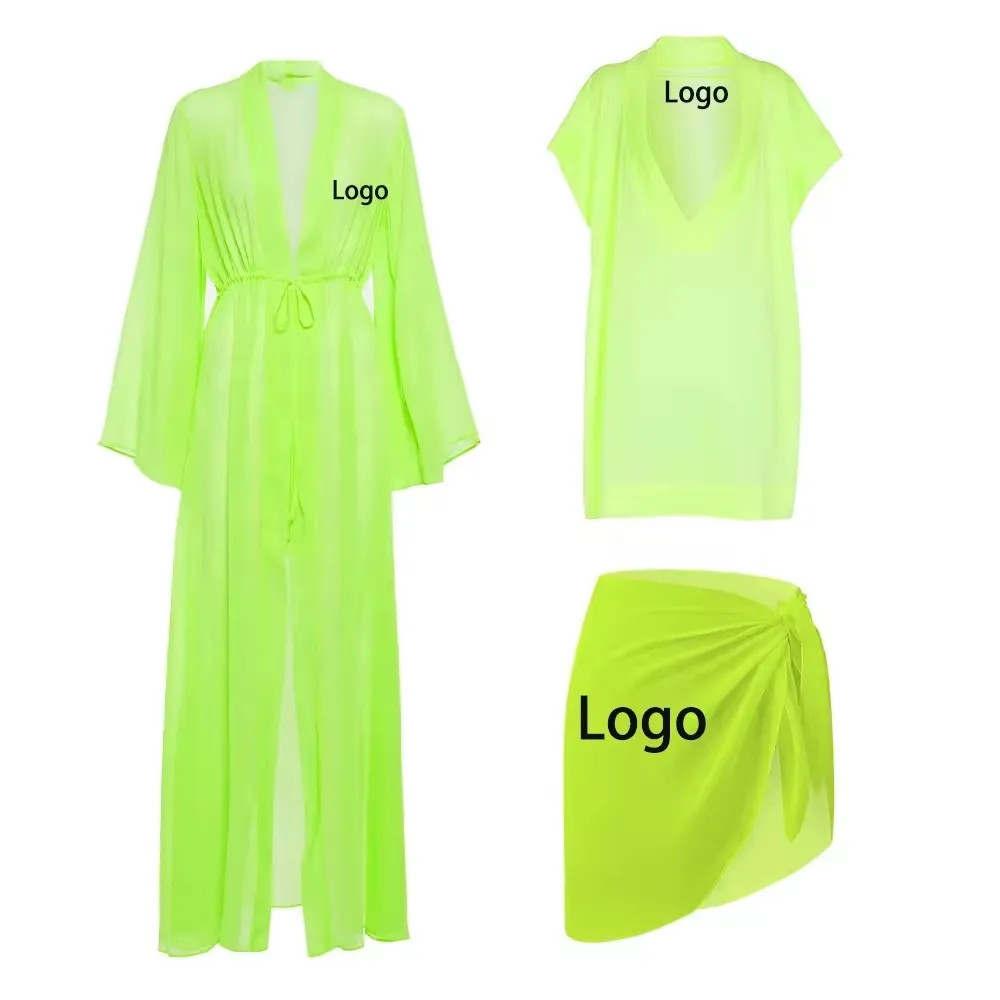 Huilin 2024 Factory Custom Logo Pattern Printed Beach Sarong Pareo Shorts Cover Up Swimwear Beachwear For Women Men