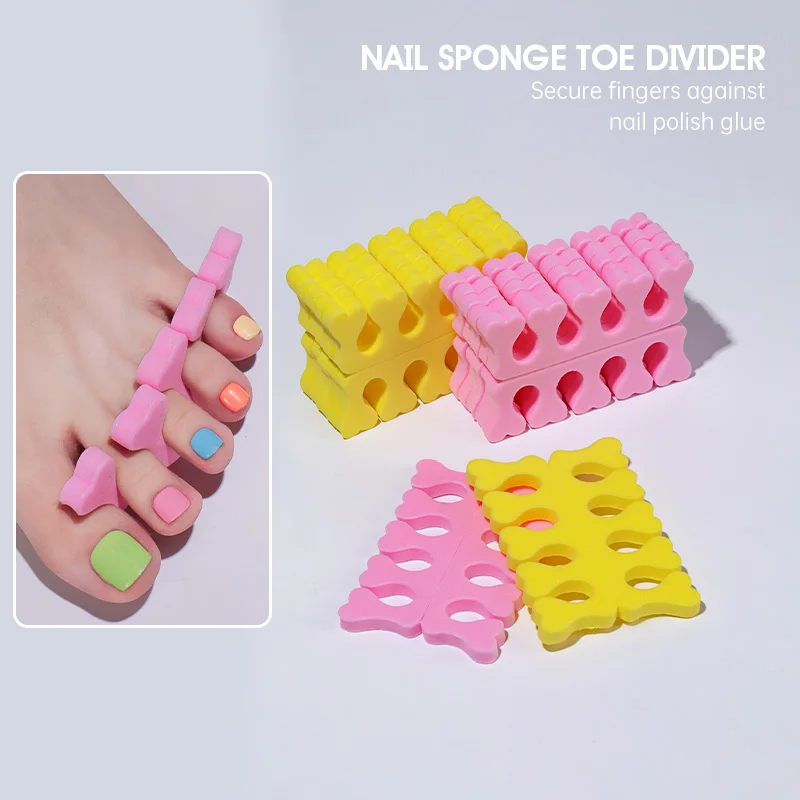 KANIU Pedicure Toe Separators Soft Foam Bulk Nail Salon Pedi Dividers 4 5 toes EVA Finger nail Toe Separator