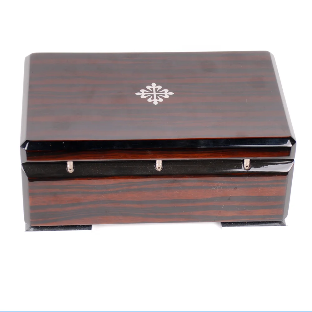 Изготовитель под заказ, высокое качество, лак для пианино, эбеновое дерево, роскошная коробка для часов