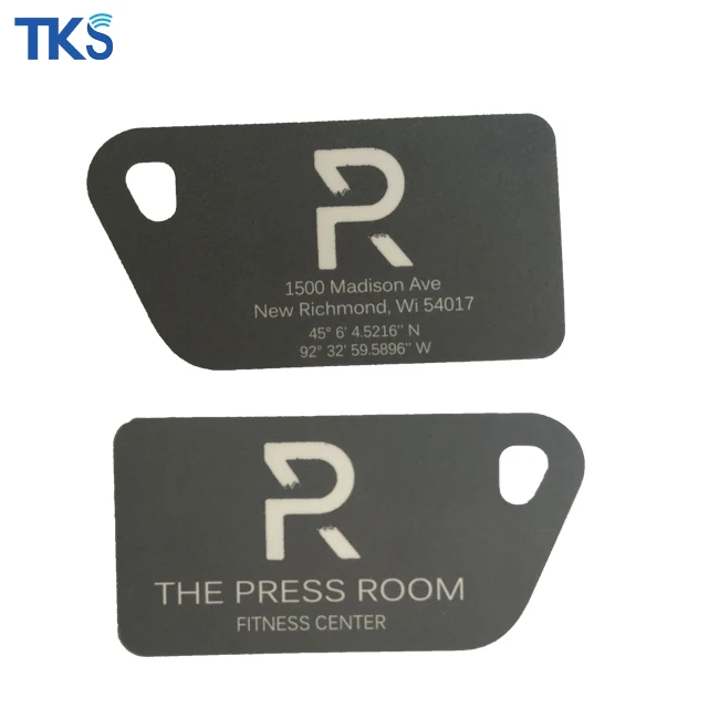 Логотип на заказ брелок для ключей тренажерного зала с RFID-меткой контроля доступа