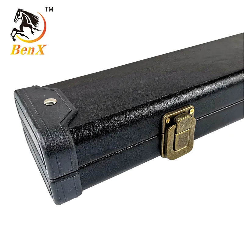 Benxiao snooker cue box one piece 1/2 3/4 style strong quality billiards cue box factory directly sale
