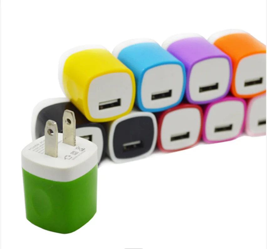 
5W Fast Smart Cute US EU 1A Portable Universal Cell Phone Single Usb 2.0 Mobile Wall Chargers Laptop Charger 