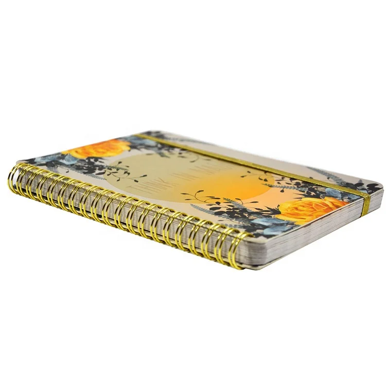 Chinese Journals Custom Logo Notebook Planner Workbook Practice Book Color Gold Spiral Bound Books Production Printing