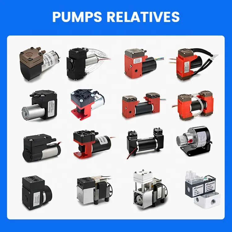 Electric Air Compressor Mini Micro Diaphragm Pump 12V DC Brushless Motor Chemical Resistance Industrial Vacuum Pump