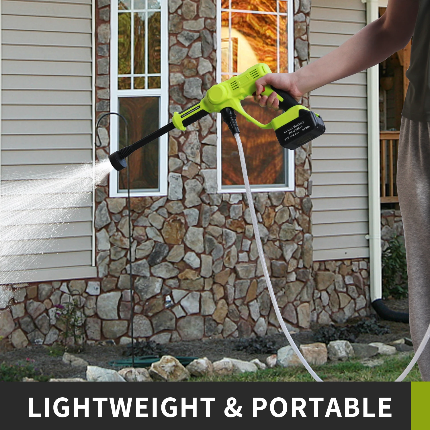 Car Washing Foam Gun Car Cleaning Suds Maker with Microfiber Wash Mit Adjustable Water Pressure