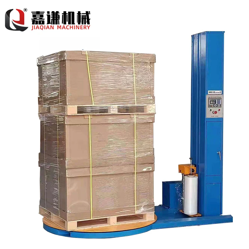 automatic pallet wrapper machine price plastic film pallet stretch wrapping machine with ce certification