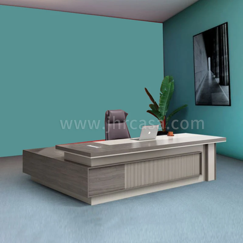 Classic Wooden Ceo Boss Computer Table Office Modern Executive Desk Writing Wooden Table