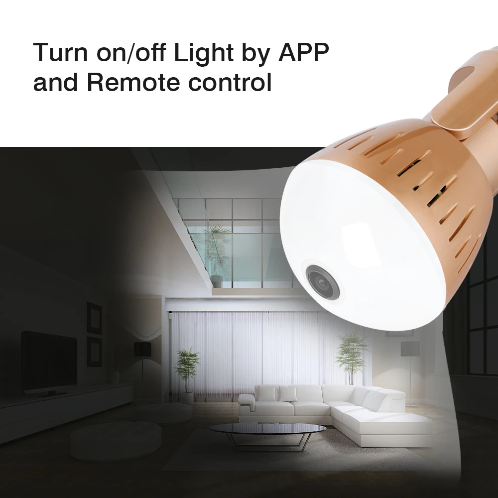  Wireless Security Light With Camera Flash HD Led WIFI Hidden Night Bulb Cameras 360 IP Pinhole Baby Nanny