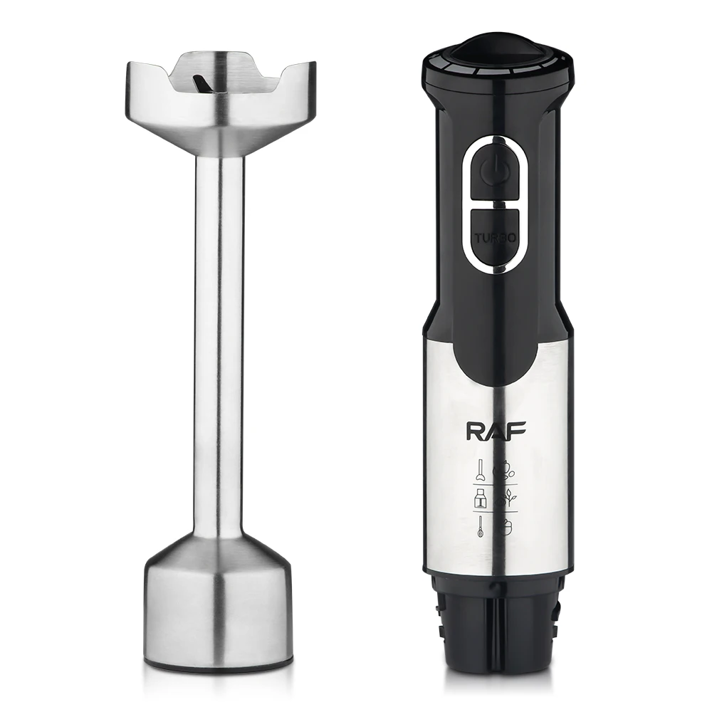 RAF Hand Blender  Fast Start  4 Blade  1500 RPM  800W  Household Kitchen Appliance 2023 New Orange Fruit Juice