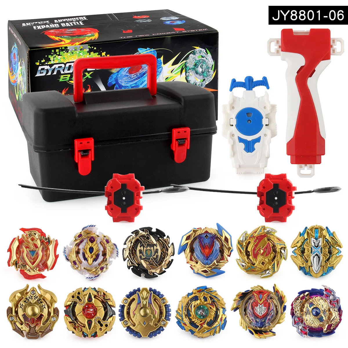 2024 Hot Selling Kid Toys Spinning Tops With Rope Burst Metal Fusion Launcher Battle Games Gyro Toy Gift For Children