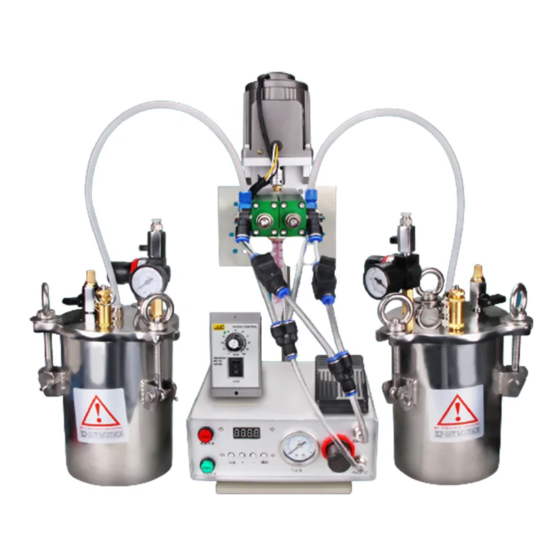 Semi-automatic Dynatic Ab Double liquid Mixing Glue Filling Machine Glue Dispensing Equipment