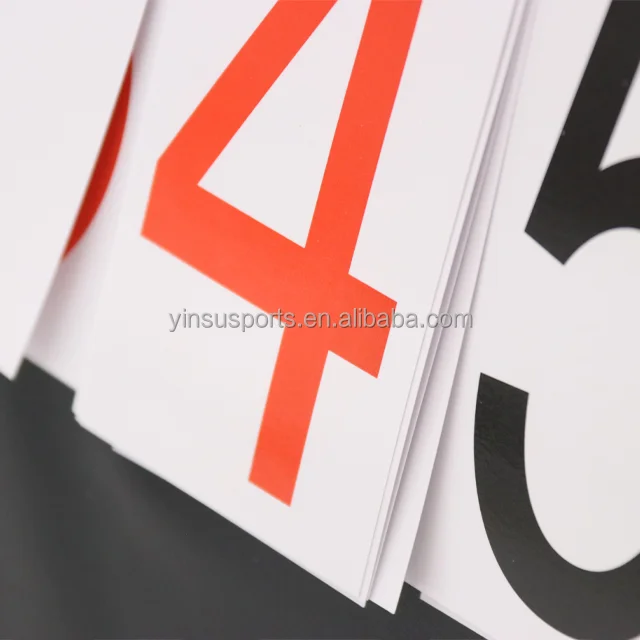 Digital PVC material five-figure sports game scoreboard, manual digital football scoreboard