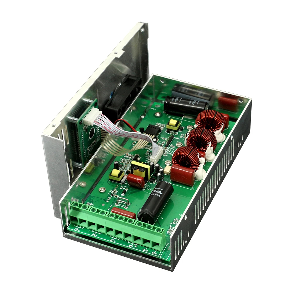  PowMr печатной платы со слежением за максимальной точкой мощности 60A Солнечный контроллер заряда и разряда 12V 24V 36V 48V Авто Модуль печатных плат с экран