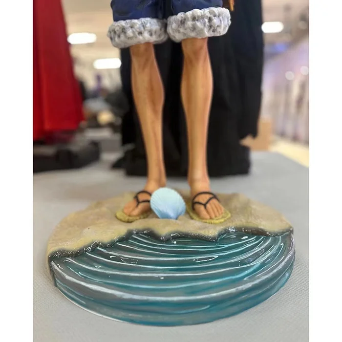 Life Size ONE PIECE Luffy and Boa Hancock Figure Sculpture Artificial Resin Crafts Statue Famous Japanese Anime Character