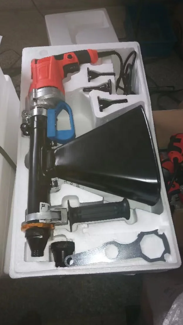 Anti-theft door and window mortar caulk cement round flat nozzle Electric wall joint grouting machine