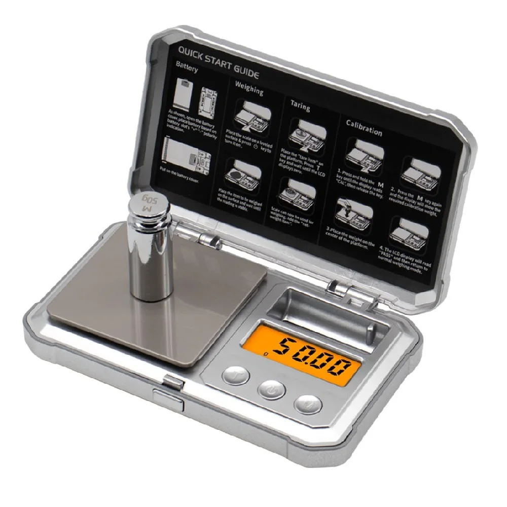Stainless Steel Lcd Display Weighing Scale Electronic Portable Small Mini 0.001g/0.01g Gold Gram Pocket Scale Jewelry Scales