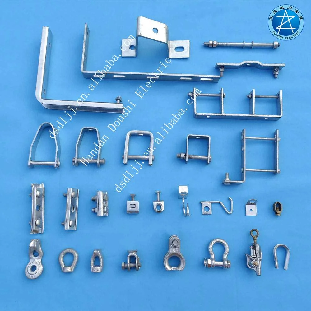Wholesale Hot Dip Galvanized Power Fitting Pole Line Hardware Ground Strand Clamps