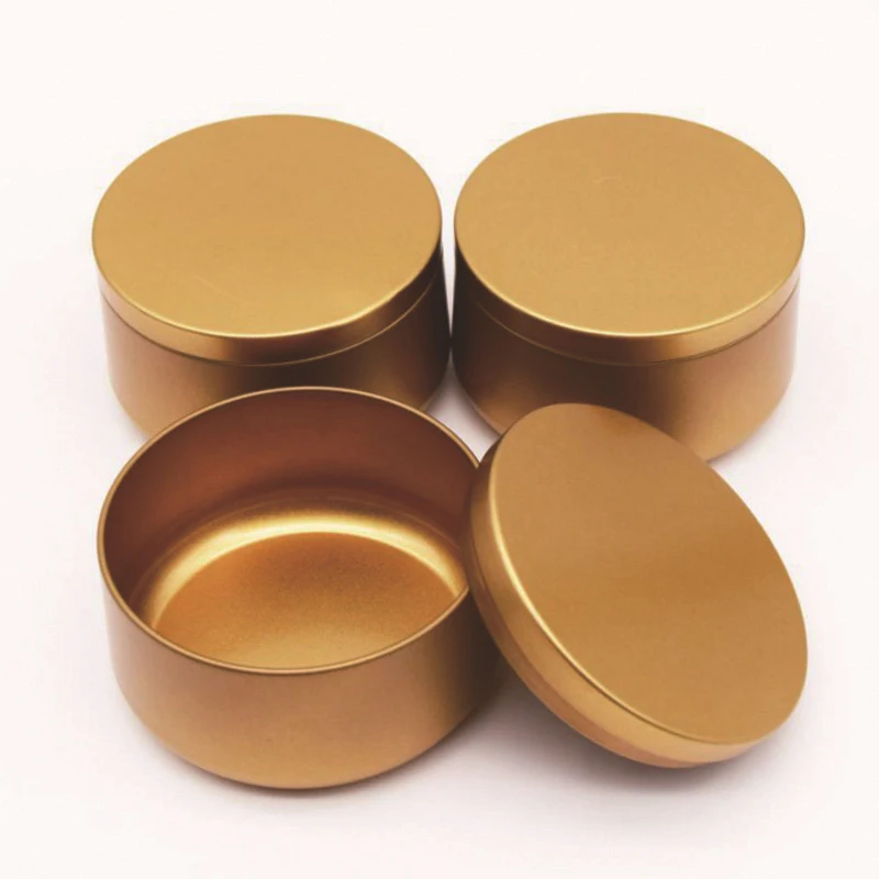 Goods In Stock Decorative Empty Copper Candle Tins 8oz Jar Box Container Wholesale