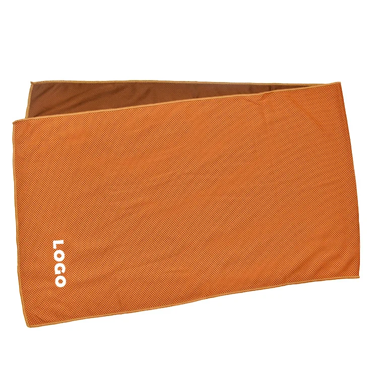 Оптовая продажа, полотенце из микрофибры для быстрого охлаждения спортивного льда в бутылке с пользовательским логотипом