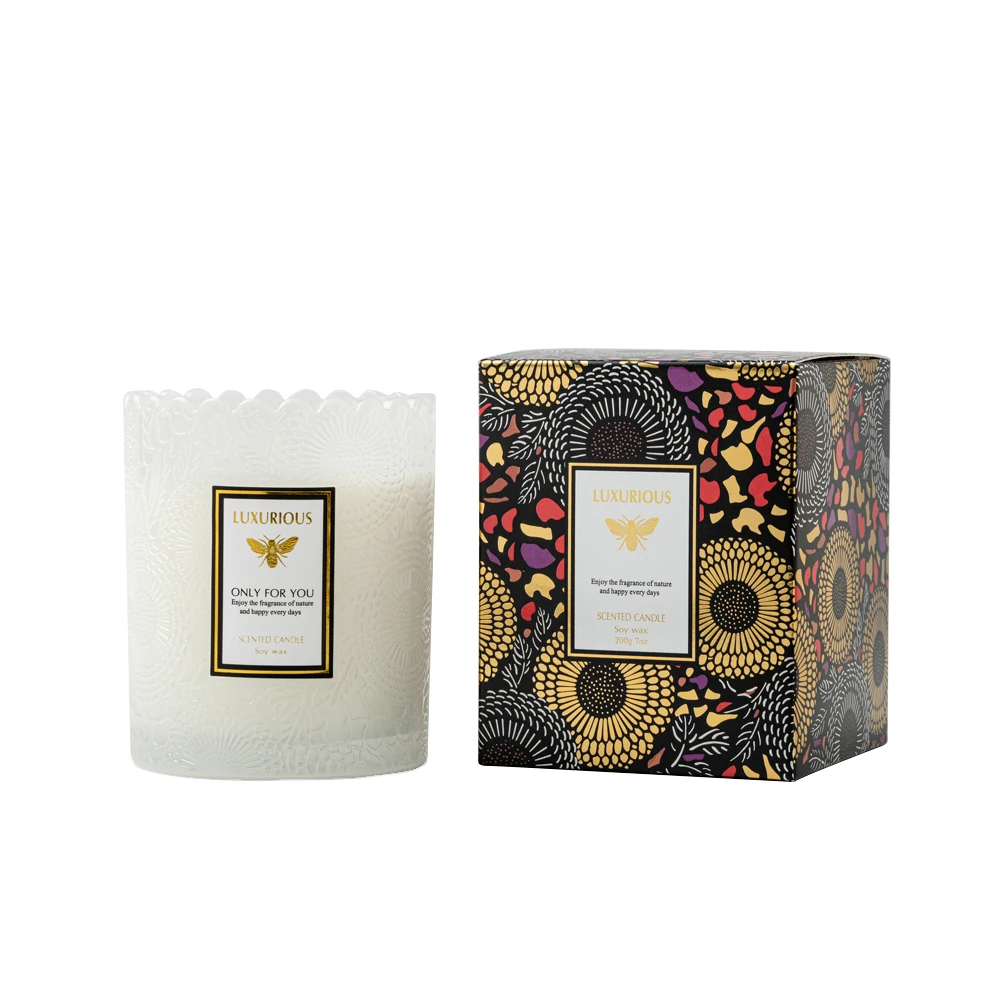 Luxury Candles Customized Wax Optional Scents Home Birthday Oem Bulk Organic Scented Candle