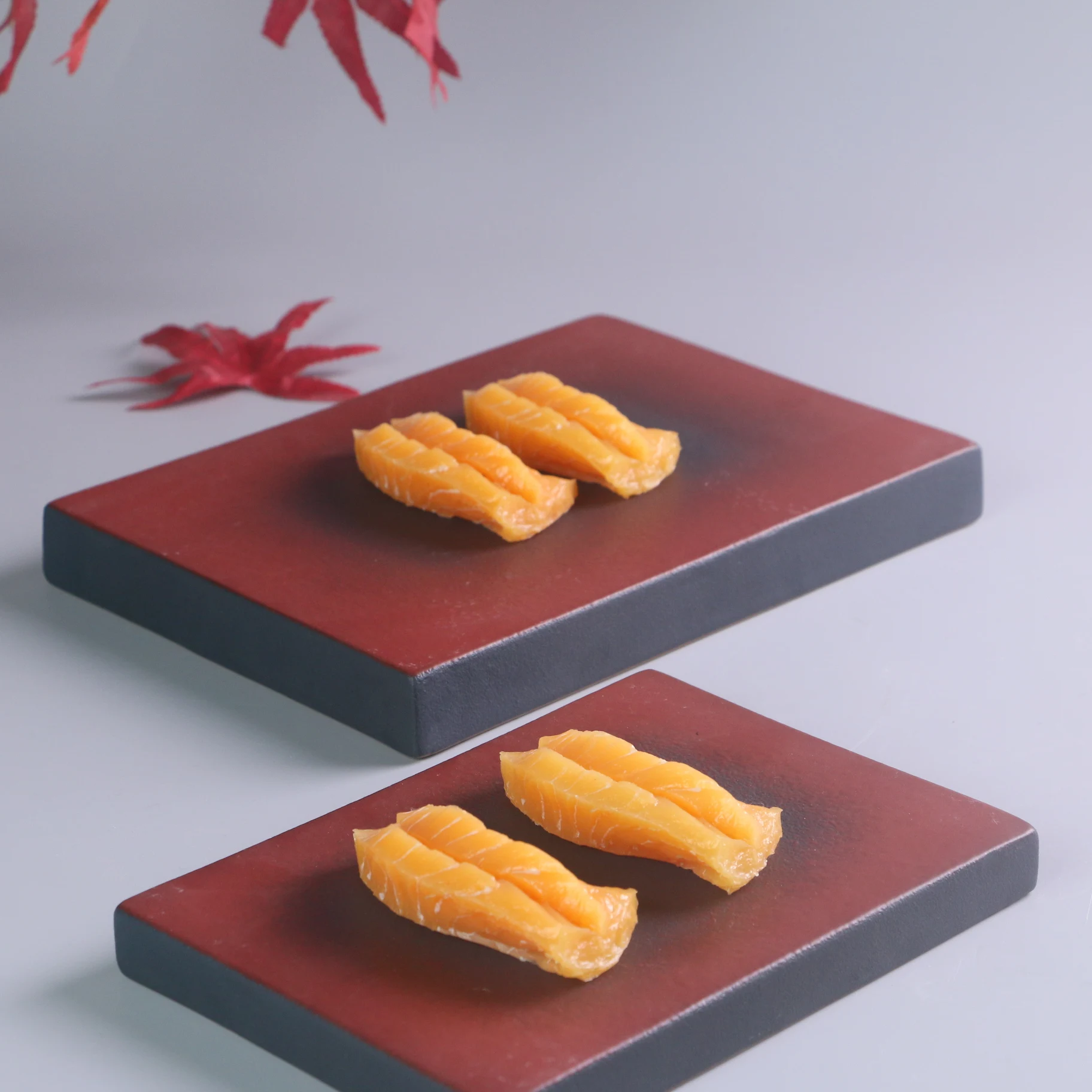 Rectangular tray  japandi ceramic dinner tableware porcelain dinnerware square plate wholesale Japanese style sushi plate