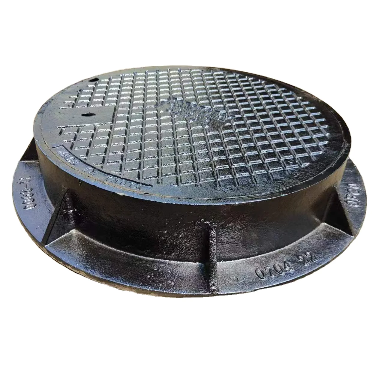 A15 B125 C250 D400 EN124  Manhole Cover 24 Inch Ductile Cast Iron Manhole Cover for Garden