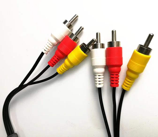 Audio Video 3RCA to 3RCA Cable  3 Rca Male to 3 Rca Male Audio Video Extension Cable 3RCA Audio Cable