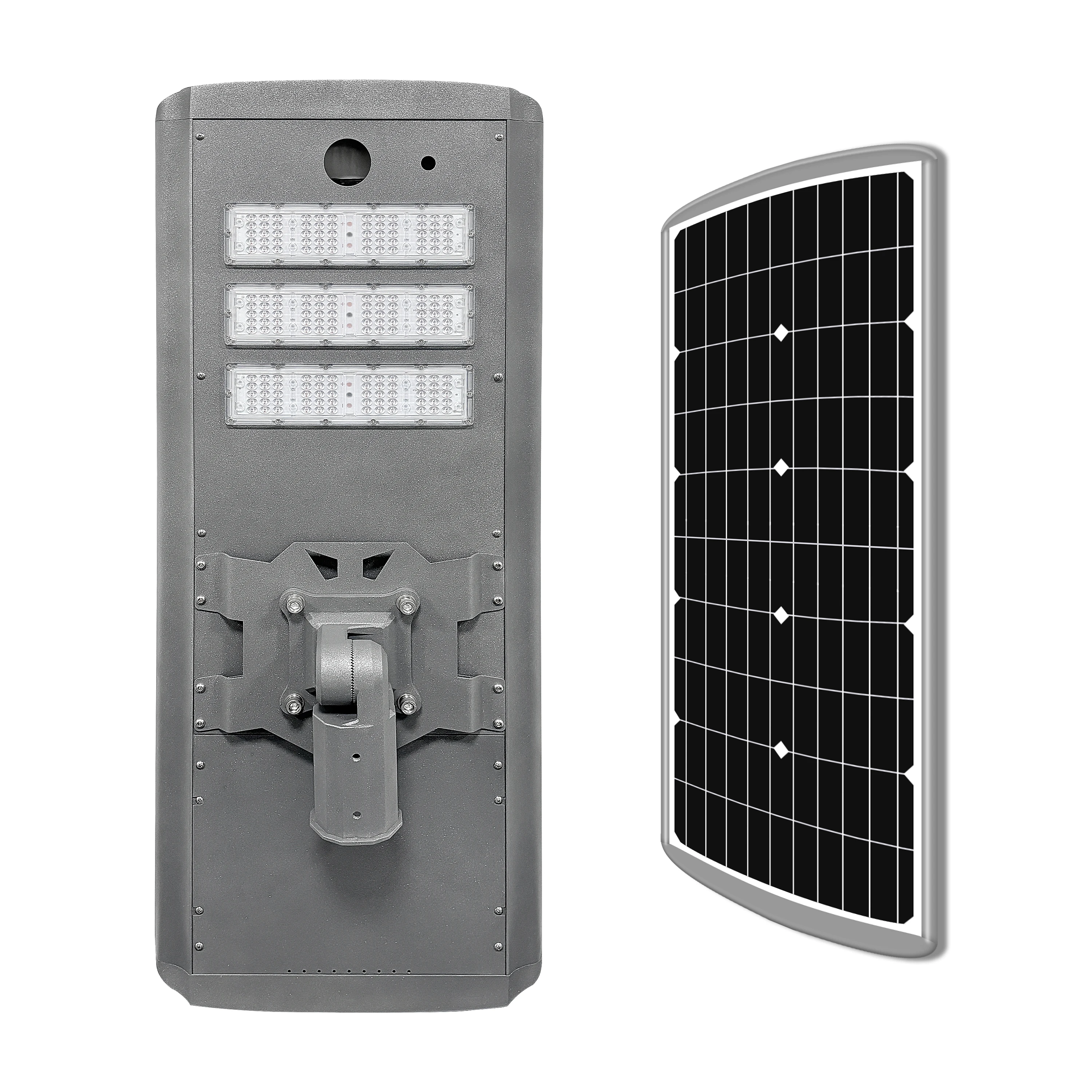 85W Curved solar panel energy saving street light outdoor solar light housing