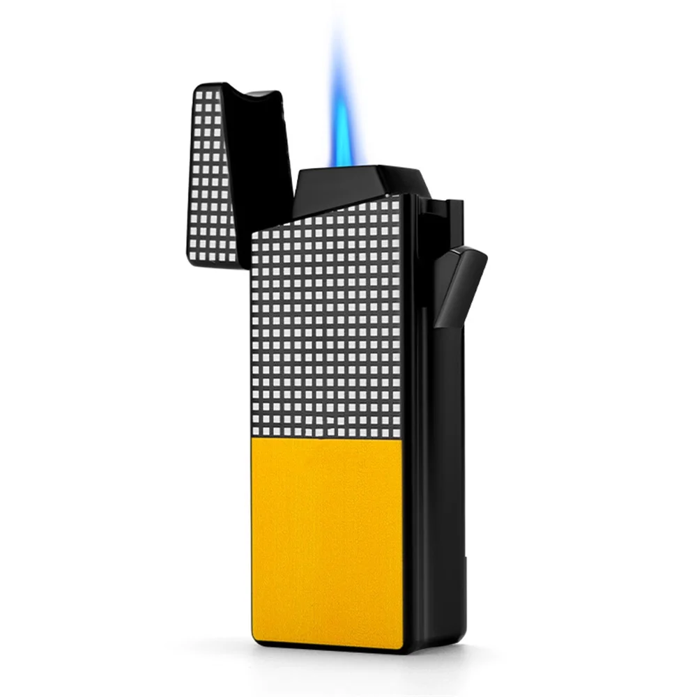 New Style Jet Flame Torch Lighter Butane Smoking Accessories Metal Cigar Lighter Torch Supplier