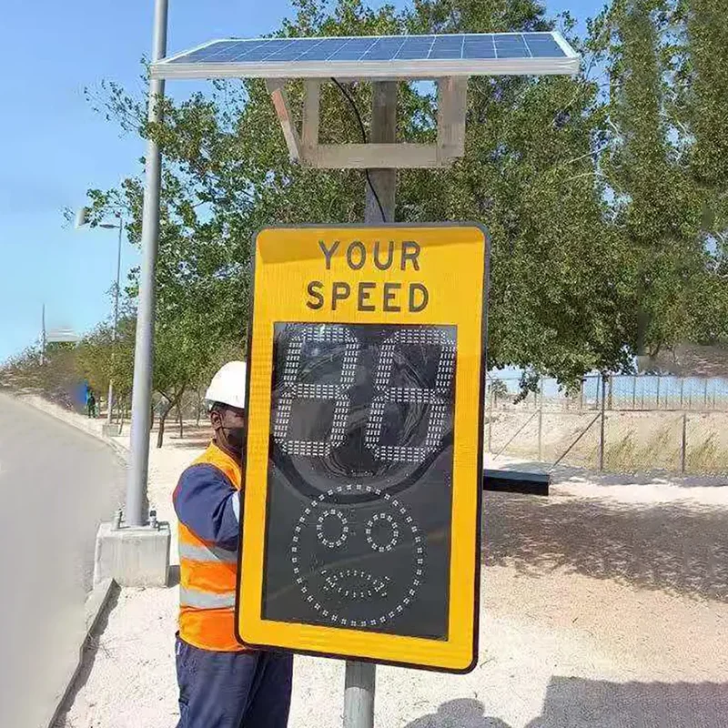 Factory Supply High Quality Radar Speed Limit Sign LED Digital Traffic Road Signs in the Philippines Japan Road Signs