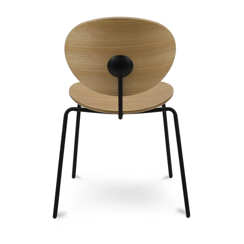 Stacking Plywood Chair Metal Frame Living Room Chair