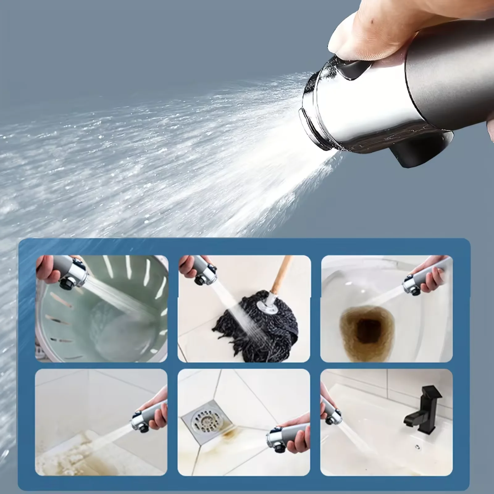 LIzhen 2024 Hot Sale Shower Head Filter Bathroom Water Tap Hot And Cold Mixer 3 Water Mode With Massage Part