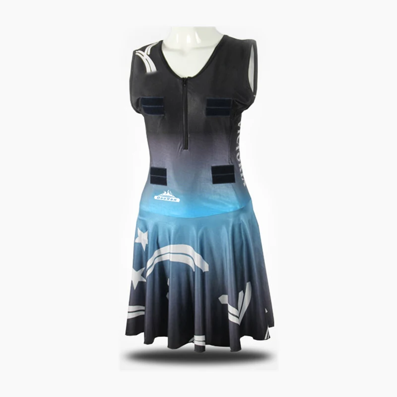 Custom High Quality Women Netball Dress Clothes Clothing Sublimation  Sticker Embroidery OEM Customized Logo Item