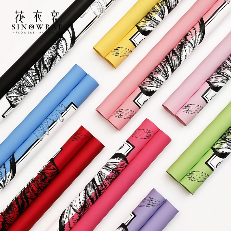 Wholesale Supplies New Arrival  Flower Waterproof Wrapping Paper For Flower Wrapper