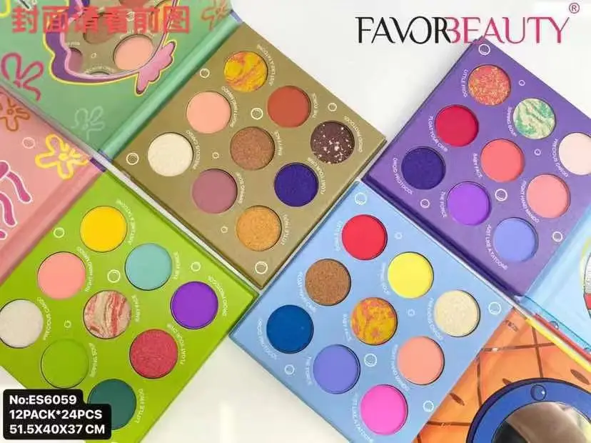 2022 New Arrival 4 models 9 colors Powerpuff girls Eye shadow palette Long Lasting high pigment eyeshadow sombra de ojos