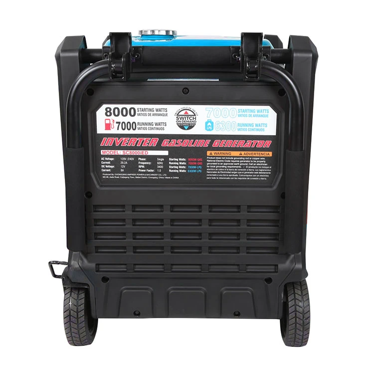 Ewell 7KW Digital Invertersuper  Inverter Generator with Handle and Wheels gasoline generator