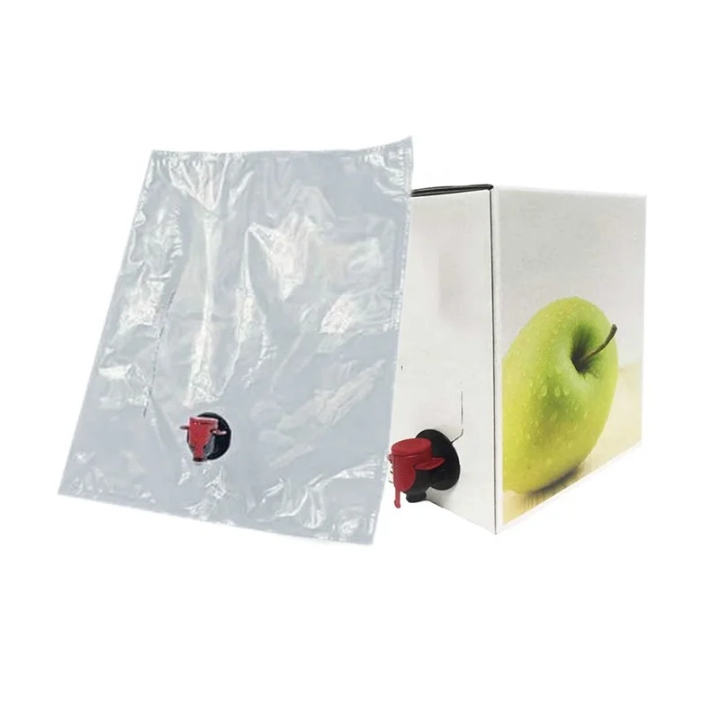 Plastic pouch 2l 3l 5l 10l 5 gallon red wine carton bag in box packaging wine bladder container bag in box