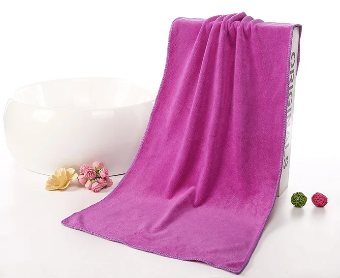 Hand Face Wash Towel Drying Towels High Quality Microfiber Logo Embossed Microfiber Adult Rectangle Knitted Solid Color