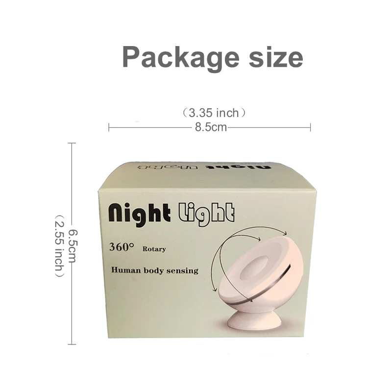 360 degree  Sensor Night Light Human Body Induction Lamp Ball Light LED Sensor Light