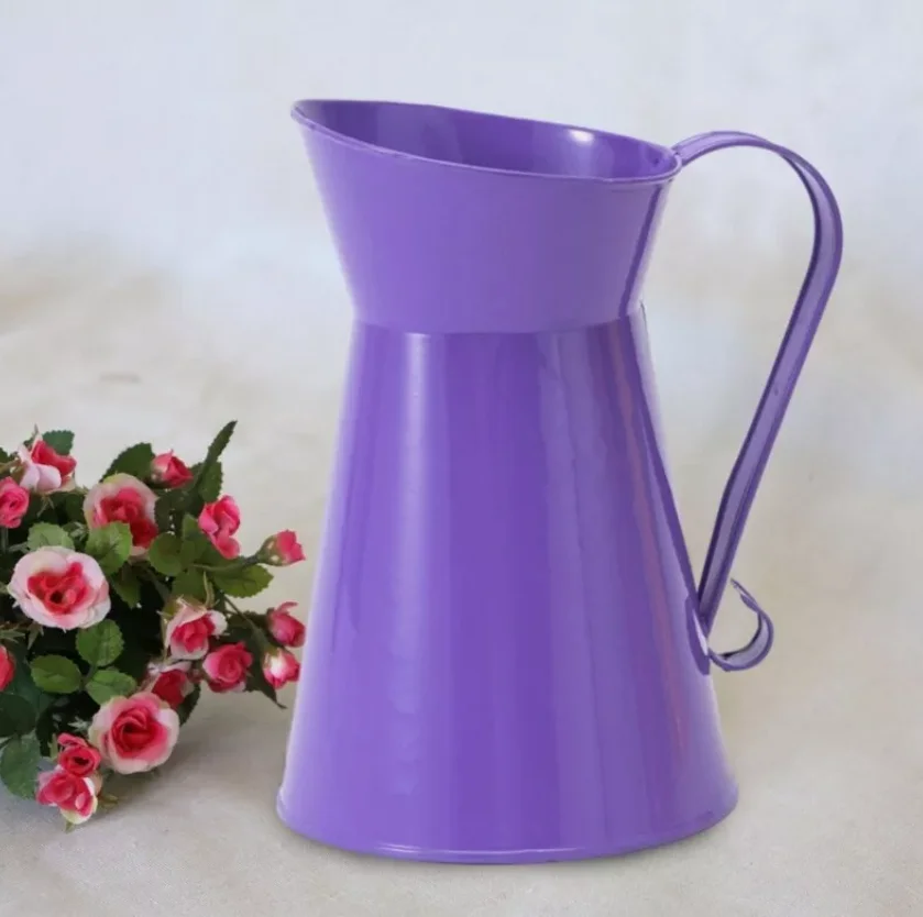 Powder coated Metal Flower Pot for Planter Centerpieces Wrought Iron dry Flower vase Floral Wedding party