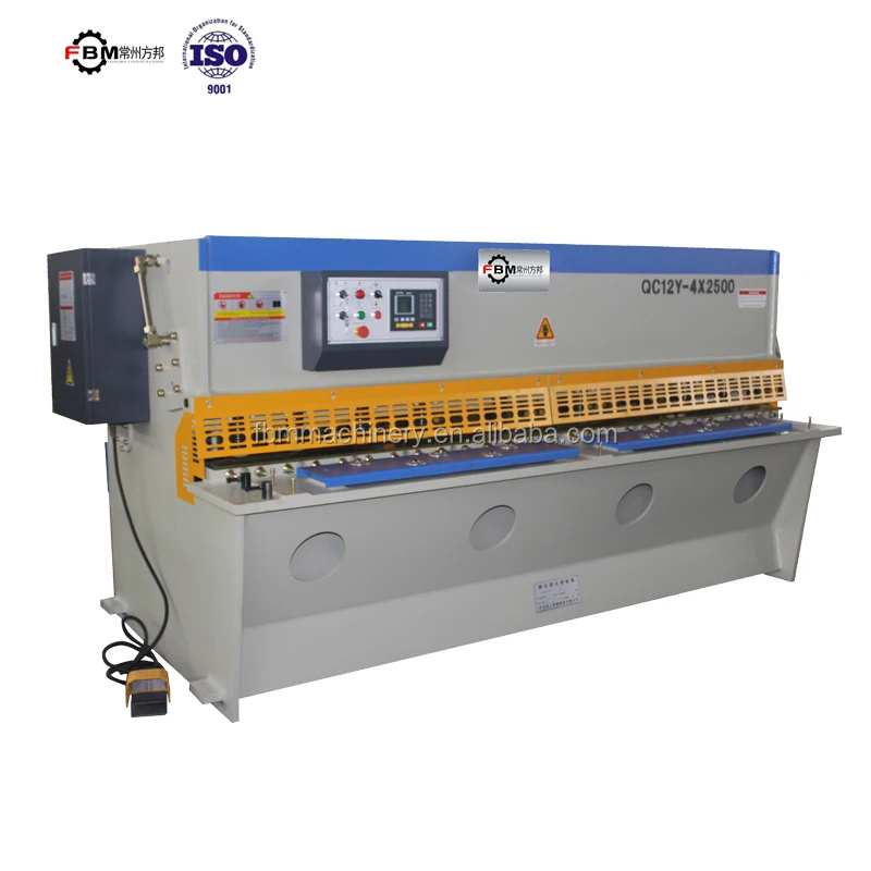 
sheet metal hydraulic shearing machine qc12y-4x2500 