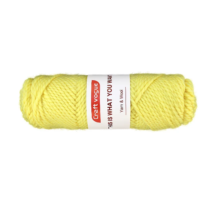 Craft Vogue hot sale long 100g 2ply 100% wool blended yarn hand knitting for knitting