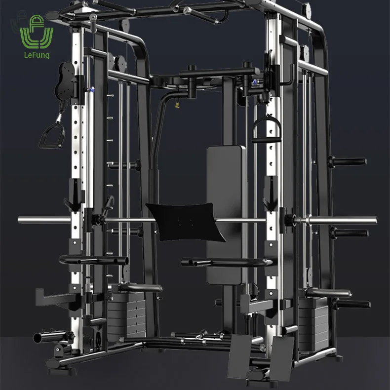 All In One Gym Smith Machine 2023 Professional Multi Functional Weight Lifting Training Smith Machine Power Cage Squat Rack