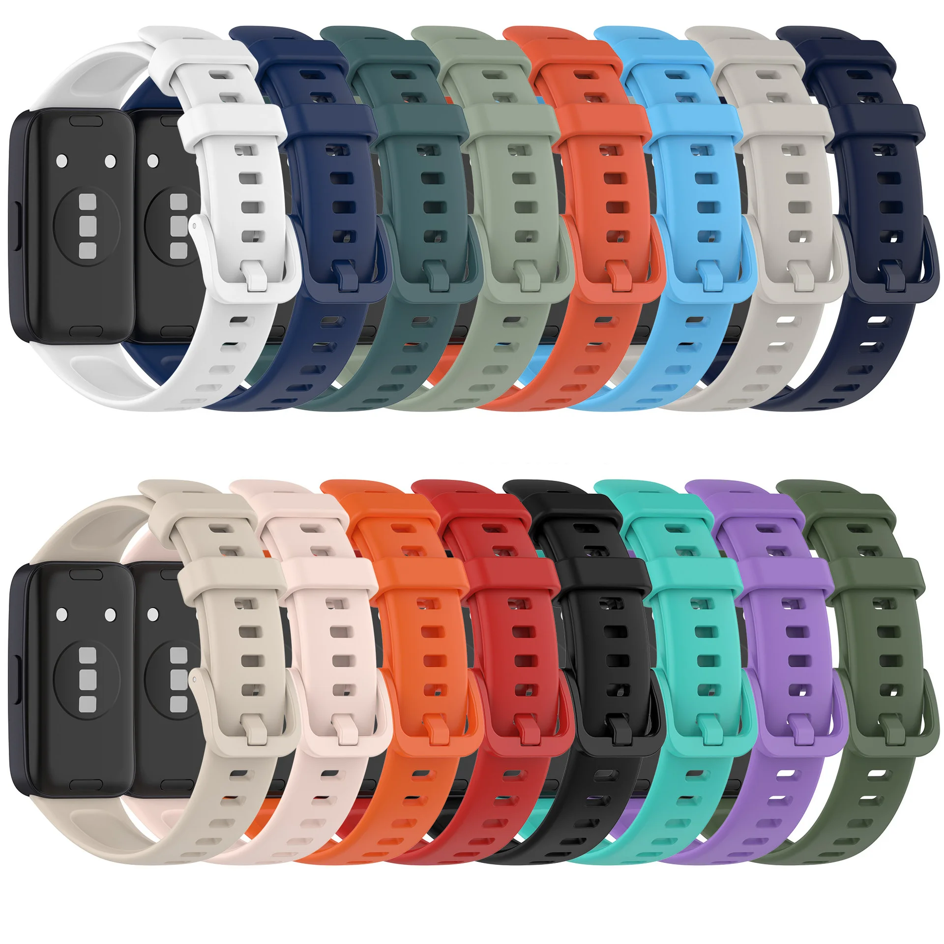 Silicone Watchband For Huawei Band 8 Silicone Smart Watch Replacement Wristband Correa Bracelet for Huawei Band 8 Strap
