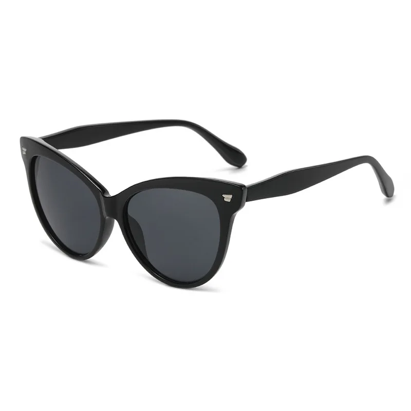 2024 Fashion Trending Style Rivet Candy Color Custom Logo Party Rave Cat Eye Sunglasses Women