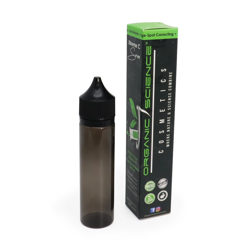 Custom 60ml 30ml Essential Oil Bottle Cosmetic Paper Packaging Folding Box Spot UV