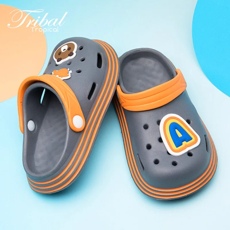 Сандалии Baotou детские для мальчиков, Нескользящие, для учеников начальной школы, шлепанцы для детей среднего и маленького возраста