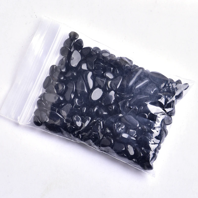 Wholesale natural crystal 100g obsidian broken crystal semi-precious stone crafts stone