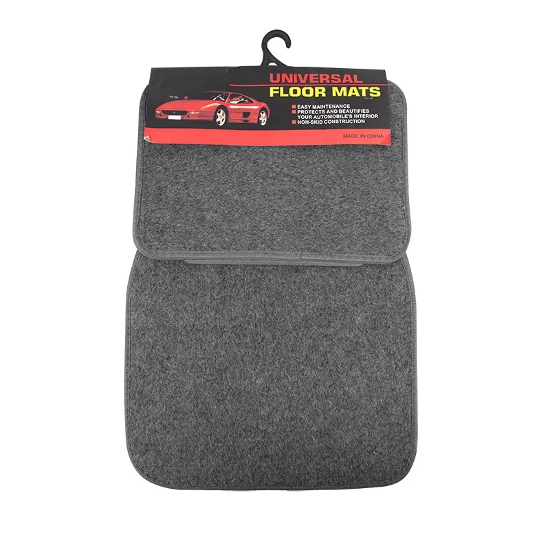 Auto accessories mats 4 pieces for truck flocking pvc floor mats for cars durable car flooring universal car carpets floor mat